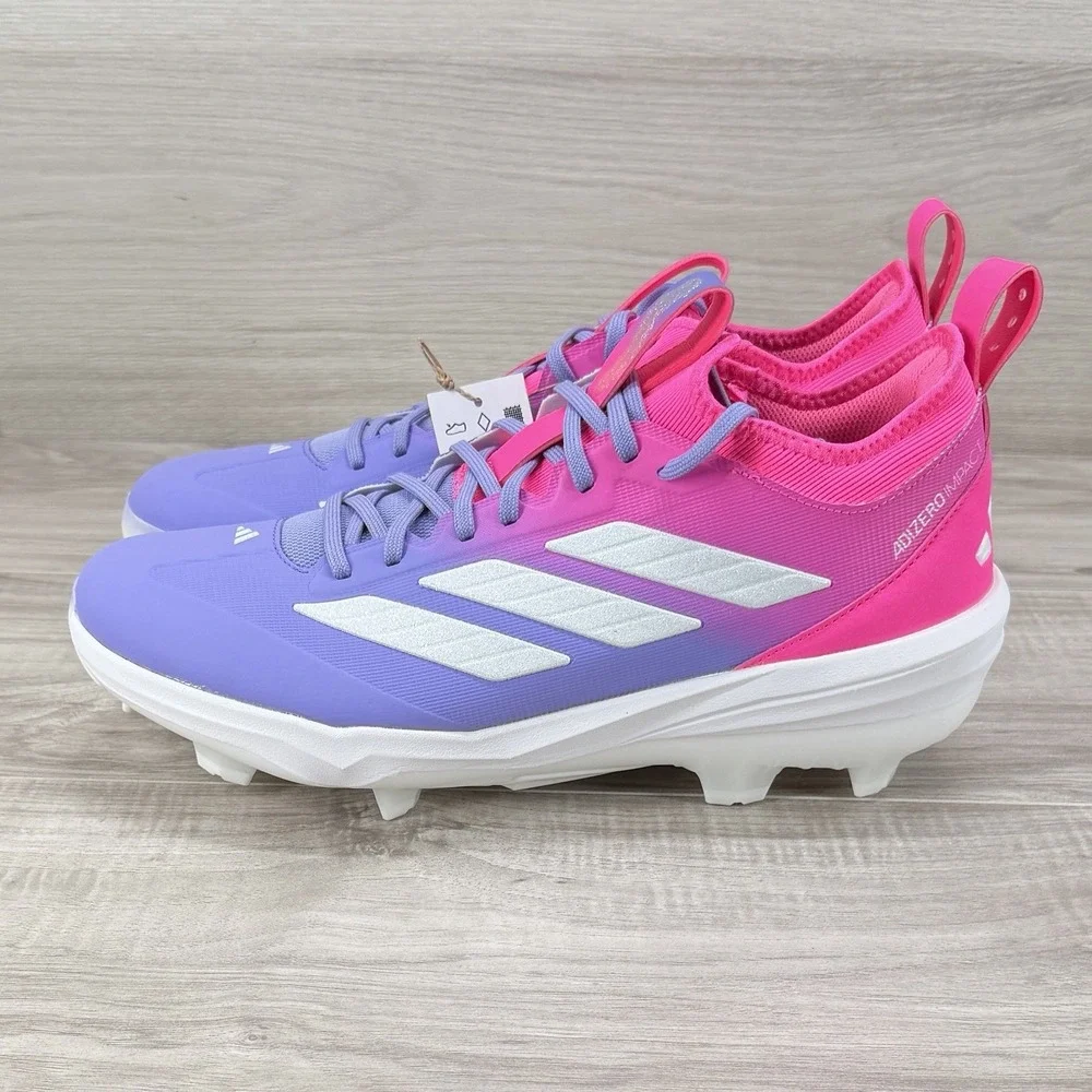 Adidas Adizero TPU Baseball Cleats Men's 11.5 Candy Pink Purple  nby JR7828